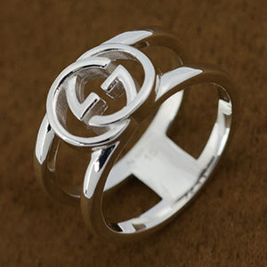 Gucci GG Ring Silver Size 17